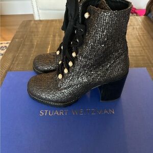 Stuart Weitzman Black Women's Combat Boots